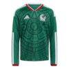 Mexico National Team adidas Youth 2026 Home Replica Long Sleeve Jersey - Green - Side View