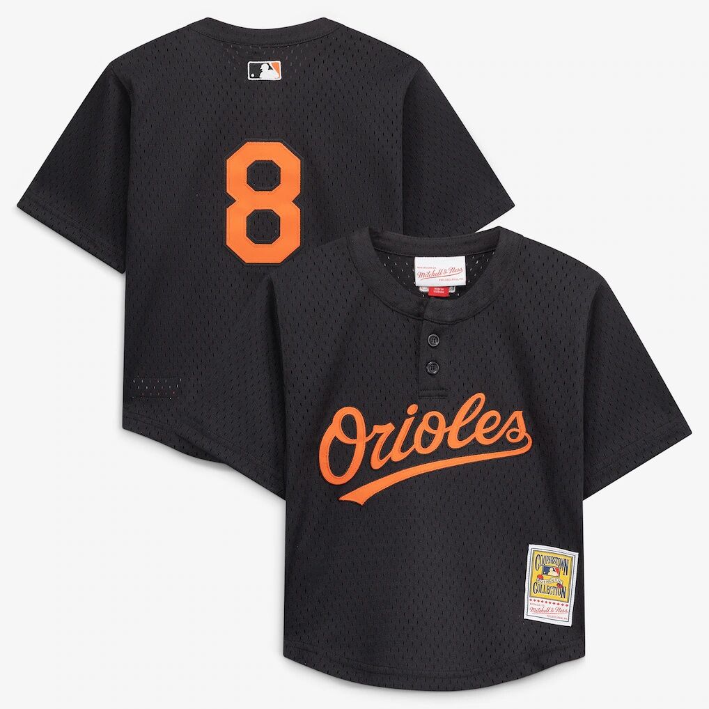 Cal Ripken Jr. Baltimore Orioles Mitchell & Ness Toddler Throwback Mesh Batting Practice Jersey