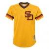 Tony Gwynn San Diego Padres Mitchell & Ness Youth Cooperstown Collection Mesh Batting Practice Jersey - Gold - Side View