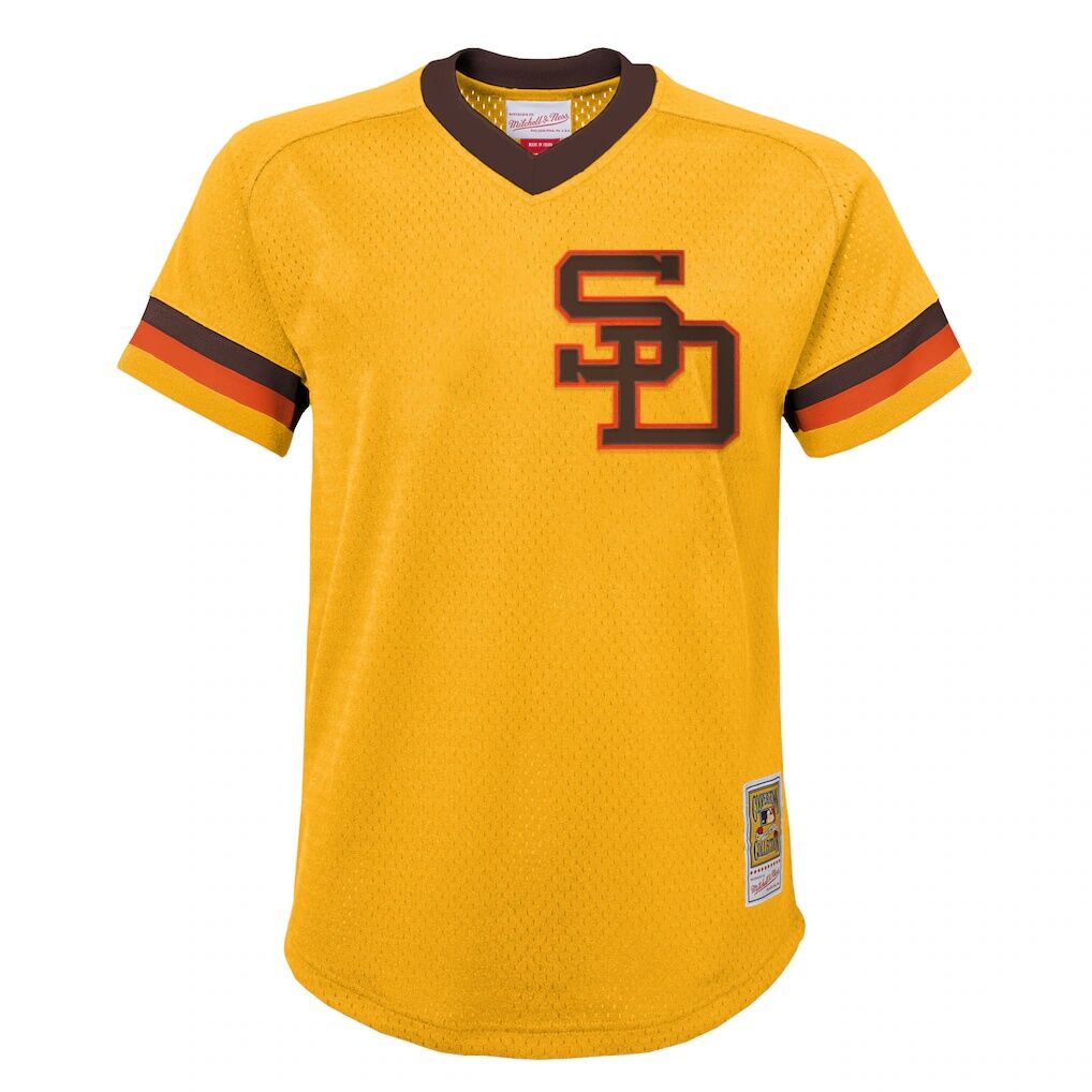 Tony Gwynn San Diego Padres Mitchell & Ness Youth Cooperstown Collection Mesh Batting Practice Jersey