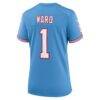 Cameron Ward Tennessee Titans Nike Women's Alternate Oilers Throwback Game Jersey - - Detail View