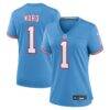Cameron Ward Tennessee Titans Nike Women's Alternate Oilers Throwback Game Jersey - - Front View