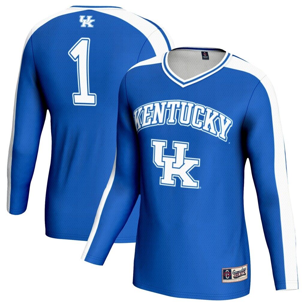 Kentucky Wildcats GameDay Greats Unisex Women's Volleyball Lightweight Fashion Jersey - Royal