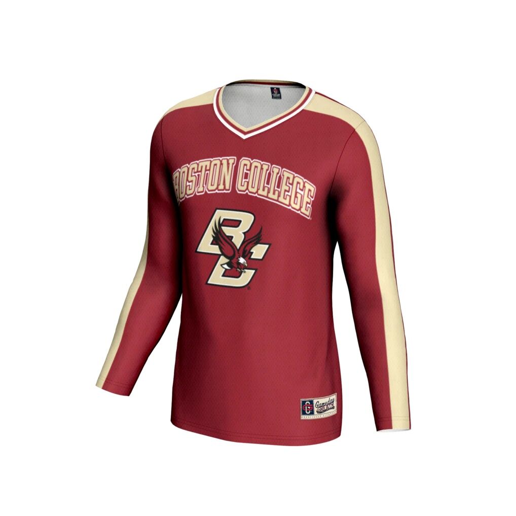 Boston College Eagles GameDay Greats Unisex Women's Volleyball Lightweight Fashion Jersey - Maroon