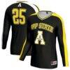 Appalachian State Mountaineers GameDay Greats Youth Women's Volleyball Lightweight Fashion Jersey - Black - Front View