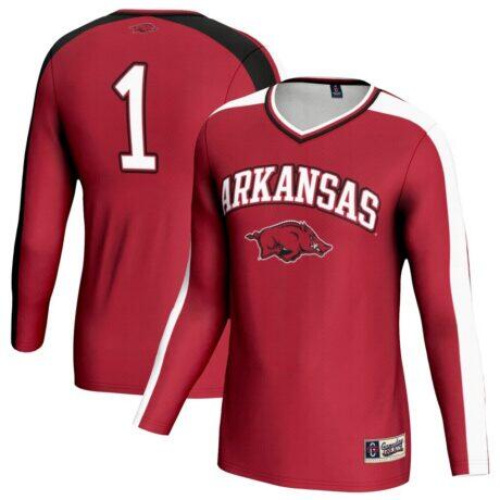 Arkansas Razorbacks GameDay Greats Youth Women's Volleyball Lightweight Fashion Jersey - - Front View