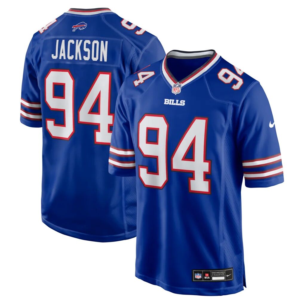 Landon Jackson Buffalo Bills Nike Team Game Jersey -  Royal