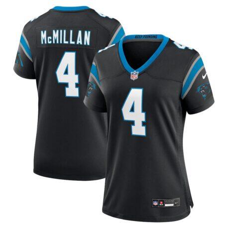 Tetairoa McMillan Carolina Panthers Nike Women's Team Game Jersey - Black - Front View