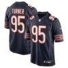 Shemar Turner Chicago Bears Nike Team Game Jersey - Navy - Front View