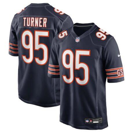 Shemar Turner Chicago Bears Nike Team Game Jersey - Navy - Front View