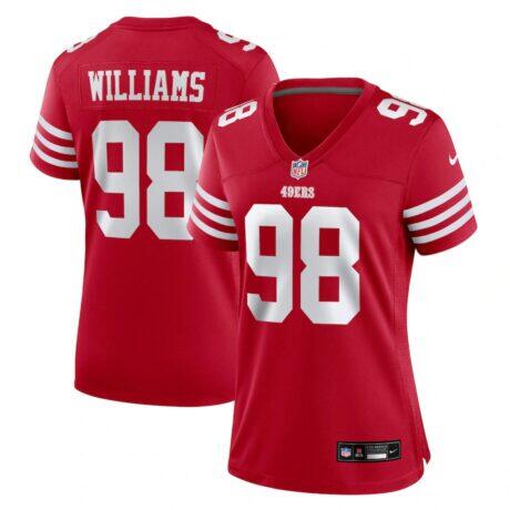 Mykel Williams San Francisco 49ers Nike Women's Team Game Jersey - - Front View