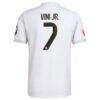 Vini Jr. Real Madrid adidas 2025/26 Home Authentic Jersey - White - Detail View