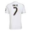 Vini Jr. Real Madrid adidas 2025/26 Home Replica Jersey - White - Detail View