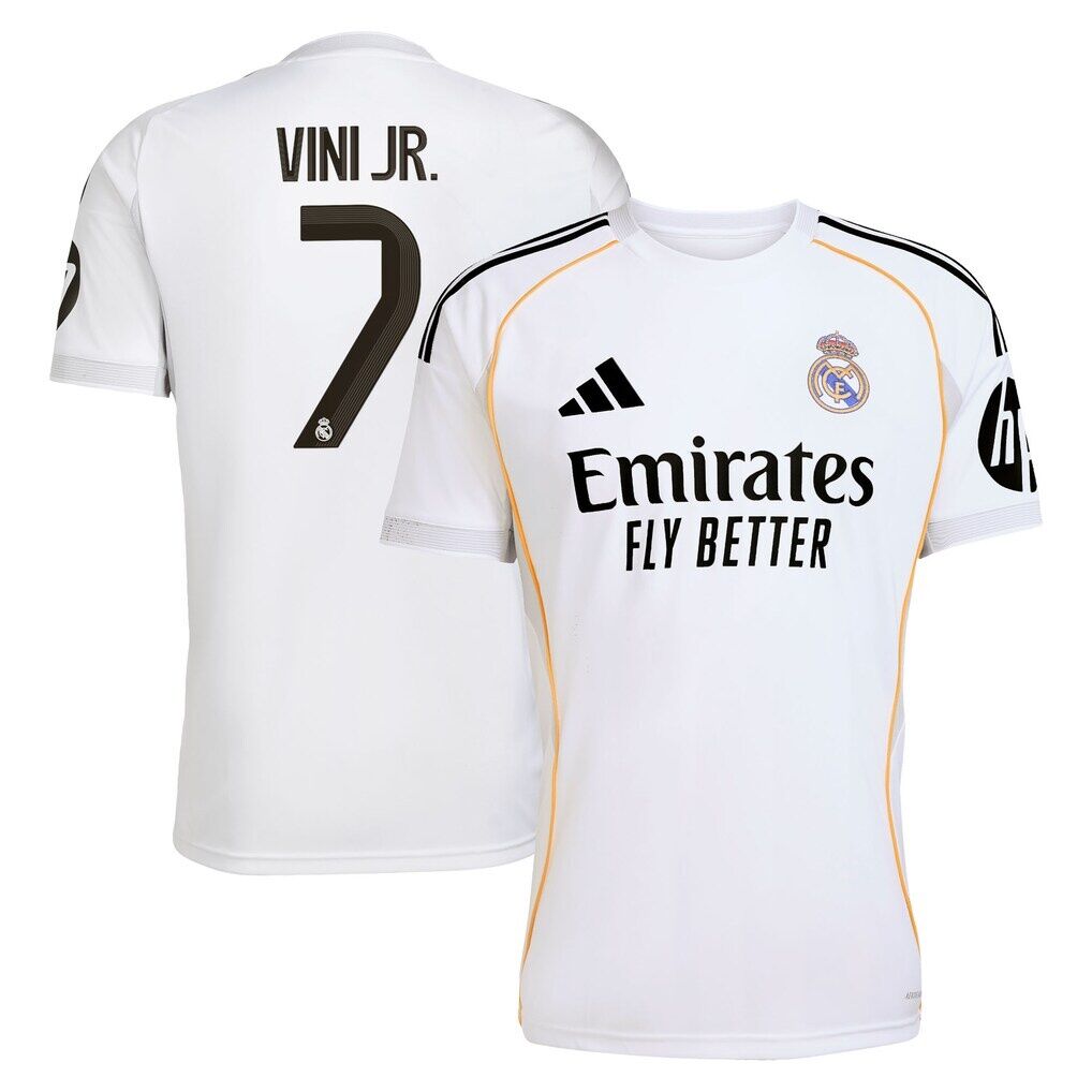Vini Jr. Real Madrid adidas 2025/26 Home Replica Jersey