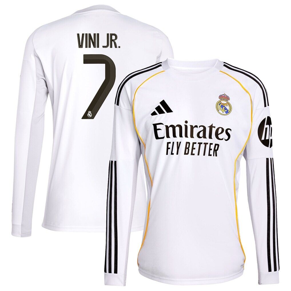 Vini Jr. Real Madrid adidas 2025/26 Home Replica Jersey