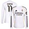 Rodrygo Real Madrid adidas 2025/26 Home Replica Jersey - White - Front View