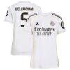 Jude Bellingham Real Madrid adidas Women's 2025/26 Home Replica Jersey - White - Front View