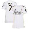 Vini Jr. Real Madrid adidas Women's 2025/26 Home Replica Jersey - White - Front View