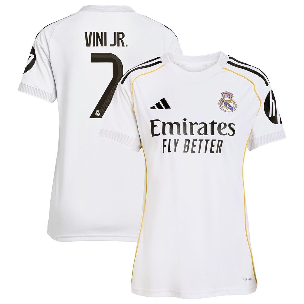Vini Jr. Real Madrid adidas Women’s 2025/26 Home Replica Jersey