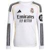 Vini Jr. Real Madrid adidas Youth 2025/26 Home Replica Long Sleeve Jersey - White - Side View