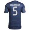 Jude Bellingham Real Madrid adidas 2025/26 Away Authentic Player Jersey - Blue - Detail View