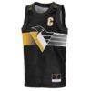 Mario Lemieux Pittsburgh Penguins Mitchell & Ness Youth Maxxed Out Fashion Basketball Jersey - Black - Side View