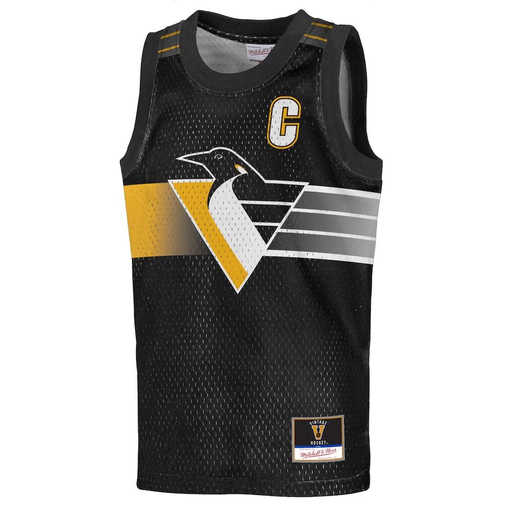 Mario Lemieux Pittsburgh Penguins Mitchell & Ness Youth Maxxed Out Fashion Basketball Jersey