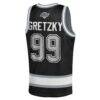 Wayne Gretzky Los Angeles Kings Mitchell & Ness Youth Maxxed Out Fashion Basketball Jersey - Black - Detail View