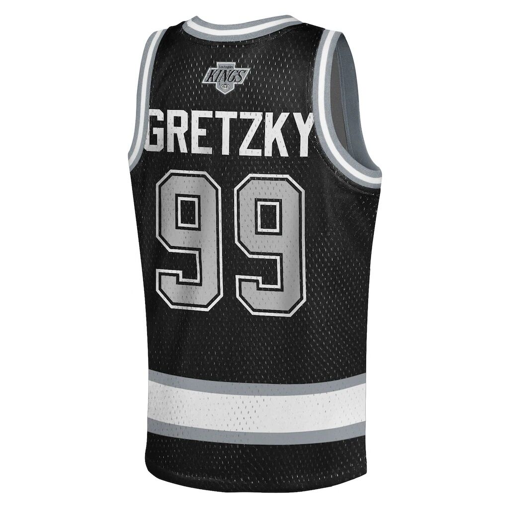 Wayne Gretzky Los Angeles Kings Mitchell & Ness Youth Maxxed Out Fashion Basketball Jersey