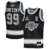 Wayne Gretzky Los Angeles Kings Mitchell & Ness Youth Maxxed Out Fashion Basketball Jersey - Black - Front View