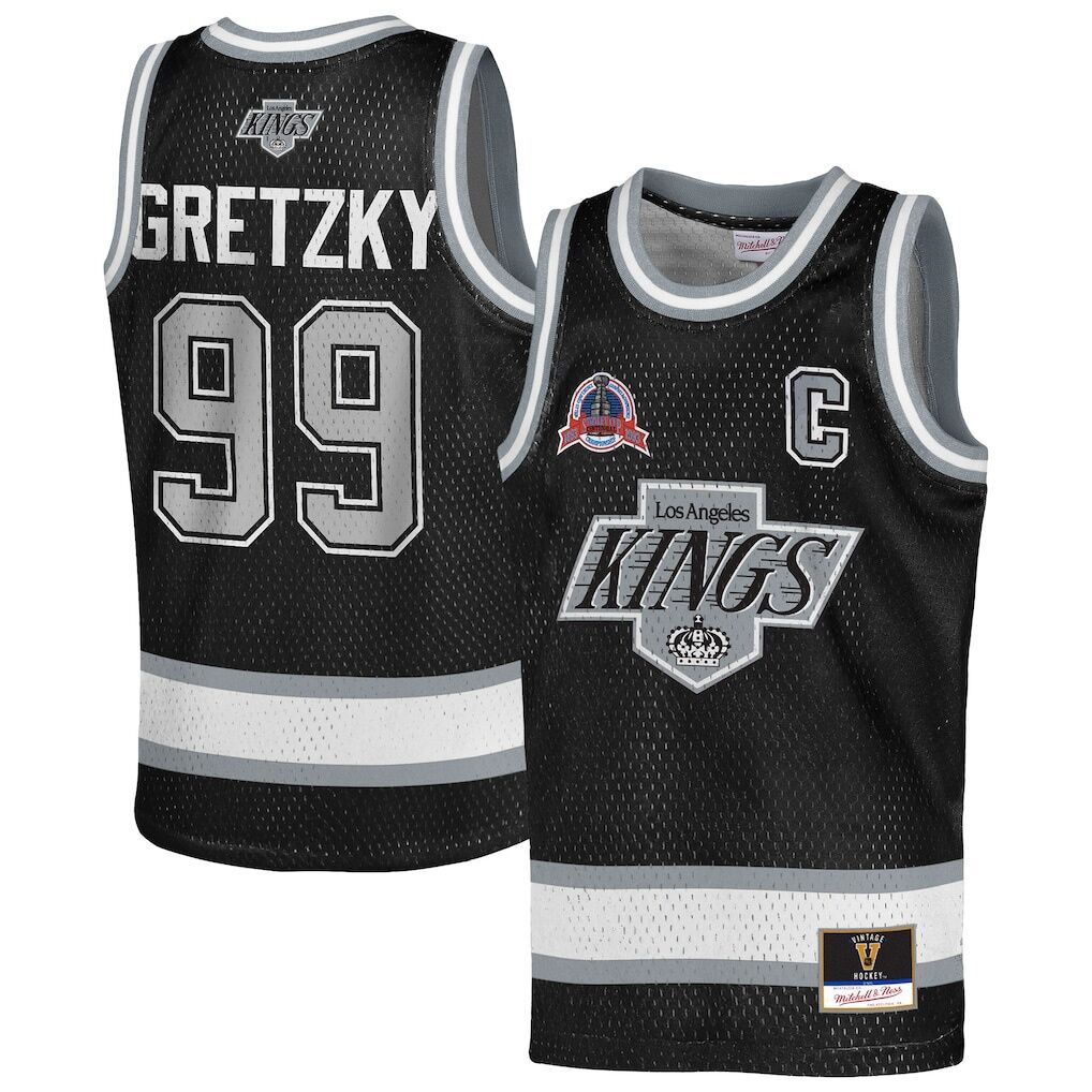 Wayne Gretzky Los Angeles Kings Mitchell & Ness Youth Maxxed Out Fashion Basketball Jersey