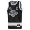 Wayne Gretzky Los Angeles Kings Mitchell & Ness Youth Maxxed Out Fashion Basketball Jersey - Black - Side View