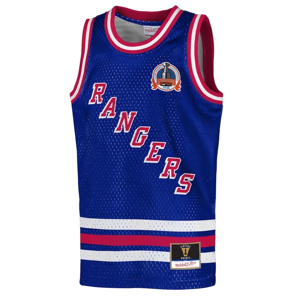 Mark Messier New York Rangers Mitchell & Ness Youth Maxxed Out Fashion Basketball Jersey
