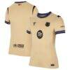 Barcelona Nike Women's 2025/26 Away Stadium Replica Jersey - Gold - Front View
