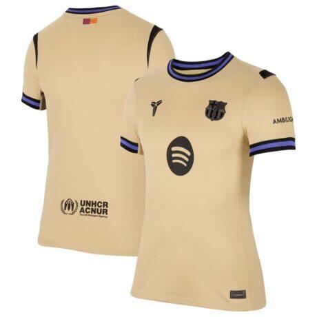 Barcelona Nike Women's 2025/26 Away Stadium Replica Jersey - Gold - Front View