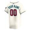 Arizona Diamondbacks Nike Youth Home Custom Limited Jersey - White - Detail View