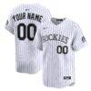 Colorado Rockies Nike Youth Home Custom Limited Jersey - White - Front View