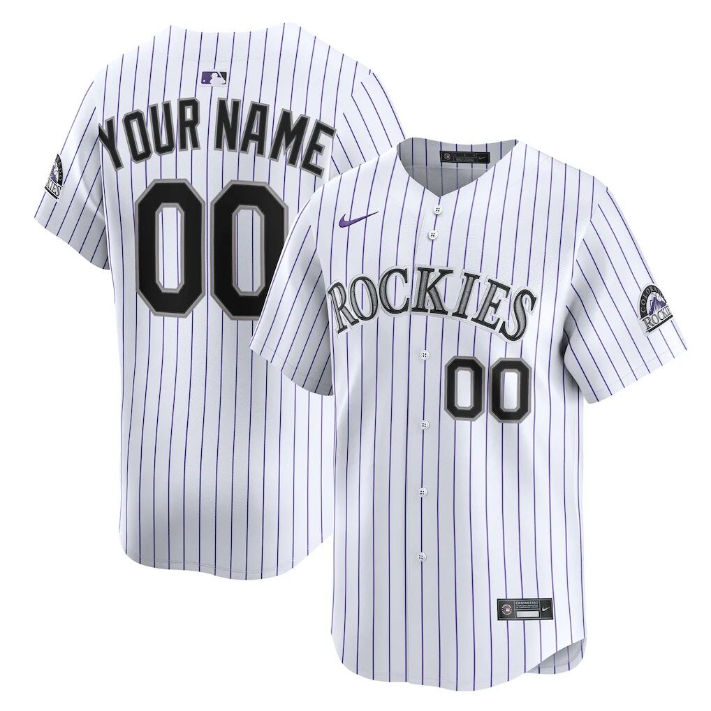 Colorado Rockies Nike Youth Home Custom Limited Jersey