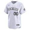Colorado Rockies Nike Youth Home Custom Limited Jersey - White - Side View