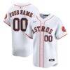 Houston Astros Nike Youth Home Custom Limited Jersey - White - Front View