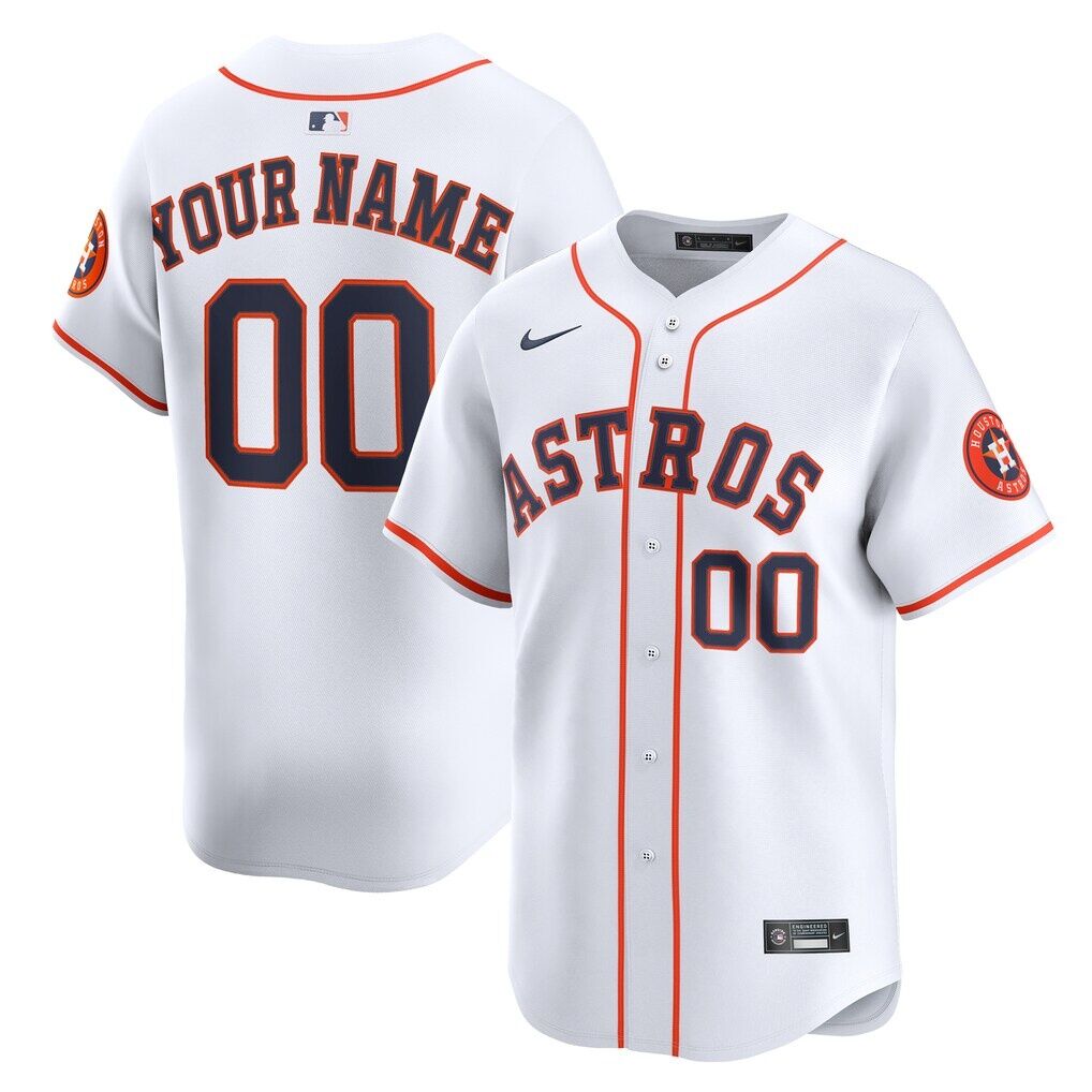 Houston Astros Nike Youth Home Custom Limited Jersey