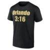 Fashion7 WWE x Orlando City SC 3:16 T-Shirt - Black - Side View