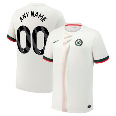 Chelsea Nike 2025/26 Away Replica Custom Jersey - Cream - Front View