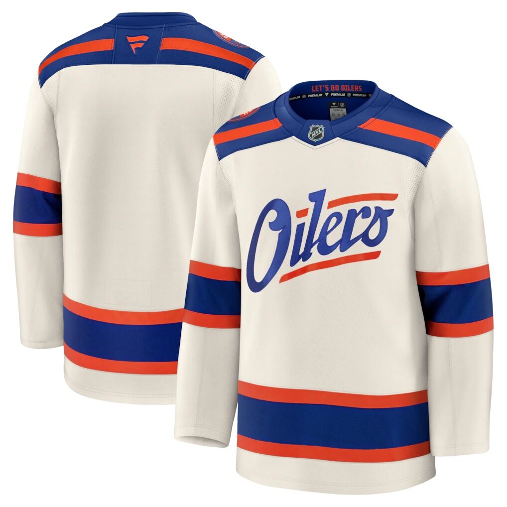 Edmonton Oilers Fashion7 Alternate Premium Jersey - Light Beige