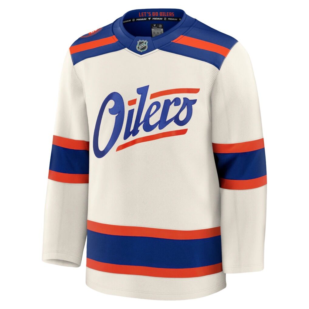Edmonton Oilers Fashion7 Alternate Premium Jersey - Light Beige