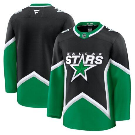 Dallas Stars Fashion7 Alternate Premium Jersey - Black - Front View