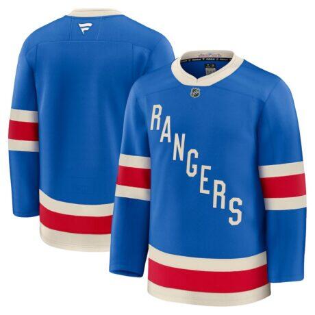 New York Rangers Fashion7 Centennial Premium Jersey - Blue - Front View