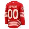 Detroit Red Wings Fashion7 Centennial Premium Custom Jersey - Red - Detail View