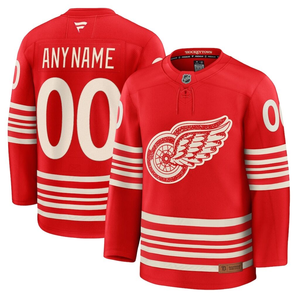 Detroit Red Wings Fashion7 Centennial Premium Custom Jersey