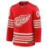 Detroit Red Wings Fashion7 Centennial Premium Custom Jersey - Red - Side View